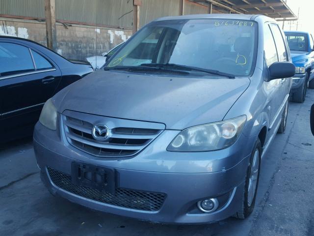 JM3LW28JX40521065 - 2004 MAZDA MPV WAGON GRAY photo 2