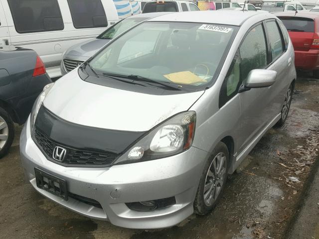 JHMGE8H57DC008887 - 2013 HONDA FIT SPORT SILVER photo 2