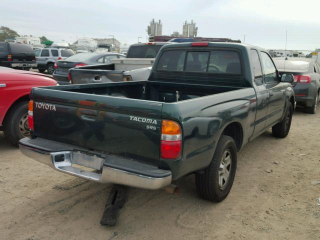 5TEVL52N21Z785304 - 2001 TOYOTA TACOMA XTR GREEN photo 4