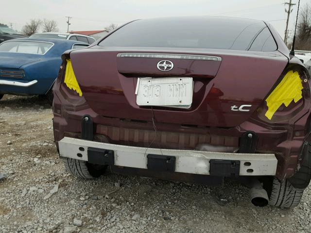 JTKDE177050043278 - 2005 TOYOTA SCION TC 勃艮第红 照片 9