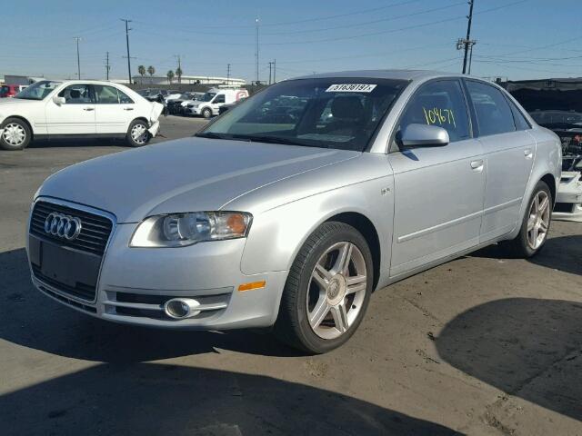 WAUAF78E27A063341 - 2007 AUDI A4 2 SILVER photo 2