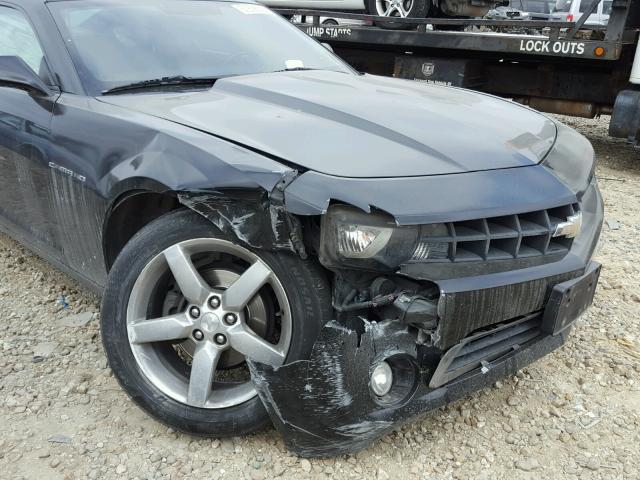 2G1FB1E38C9148123 - 2012 CHEVROLET CAMARO LT BLACK photo 9