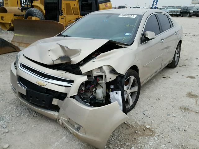 1G1ZC5EU6CF312325 - 2012 CHEVROLET MALIBU 1LT 金色 照片 2