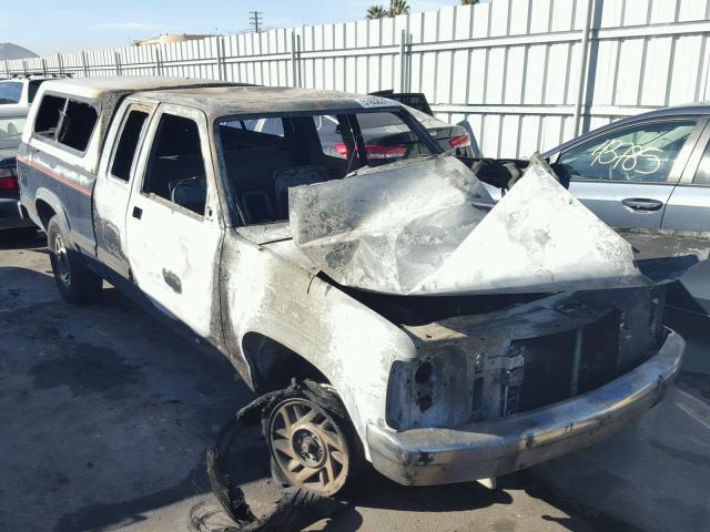 1B7GL23Y1PS157635 - 1993 DODGE DAKOTA BLACK photo 1