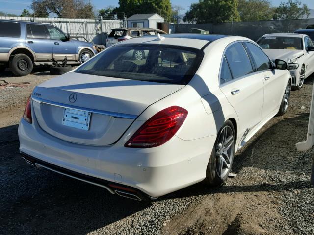 WDDUG8CB9EA009053 - 2014 MERCEDES-BENZ S 550 WHITE photo 4