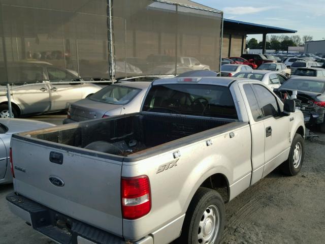 1FTRF12W24NA04850 - 2004 FORD F150 GRAY photo 4