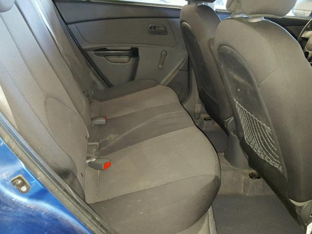 KNADH5A32A6668619 - 2010 KIA RIO LX Կապույտ լուսանկար 6