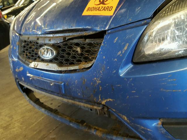 KNADH5A32A6668619 - 2010 KIA RIO LX Կապույտ լուսանկար 9