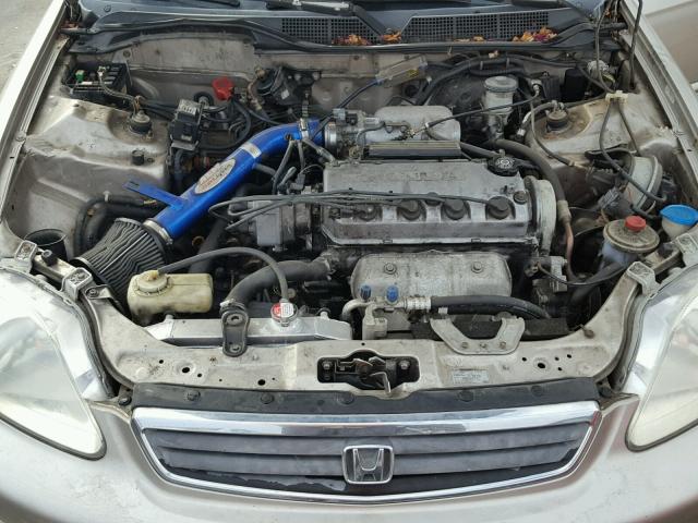 1HGEJ8644YL059723 - 2000 HONDA CIVIC EX TAN photo 7