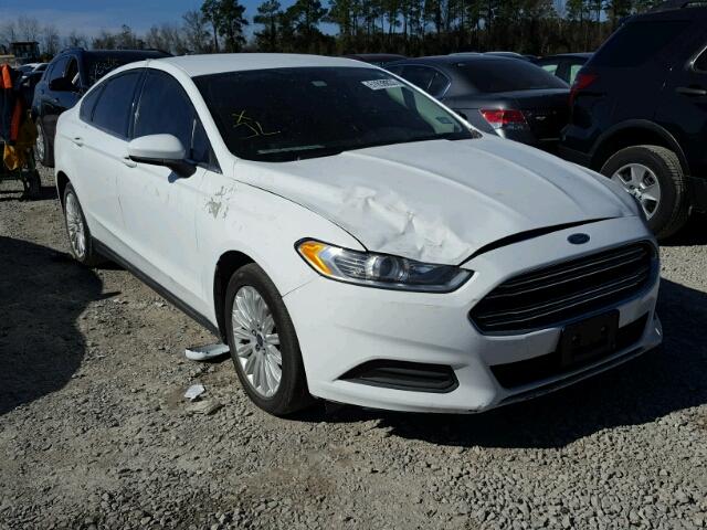 3FA6P0UU4ER365393 - 2014 FORD FUSION S H WHITE photo 1