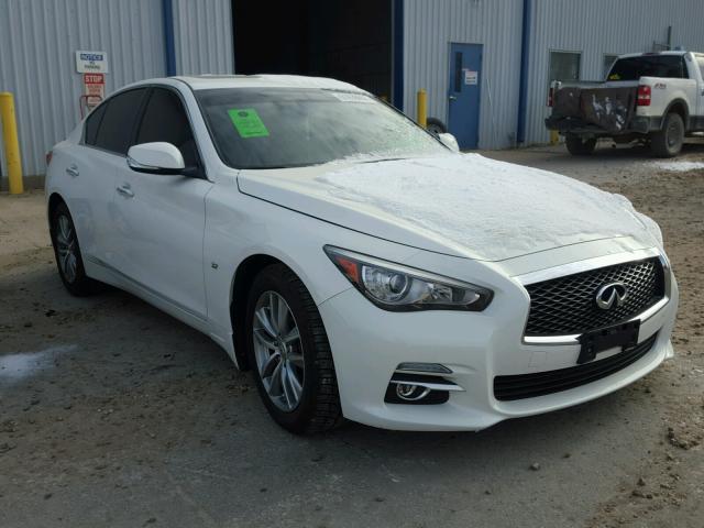 JN1BV7ARXEM694795 - 2014 INFINITI Q50 BASE Blanco foto 1