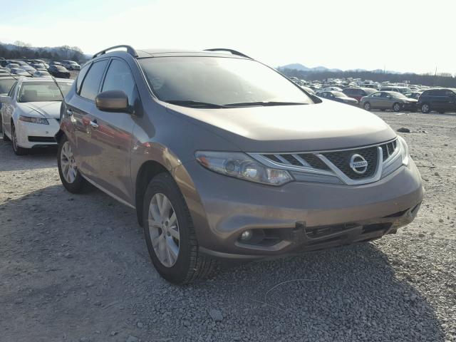 JN8AZ1MU4CW111685 - 2012 NISSAN MURANO S BROWN photo 1