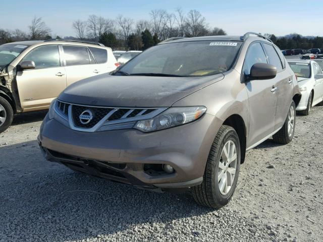 JN8AZ1MU4CW111685 - 2012 NISSAN MURANO S BROWN photo 2