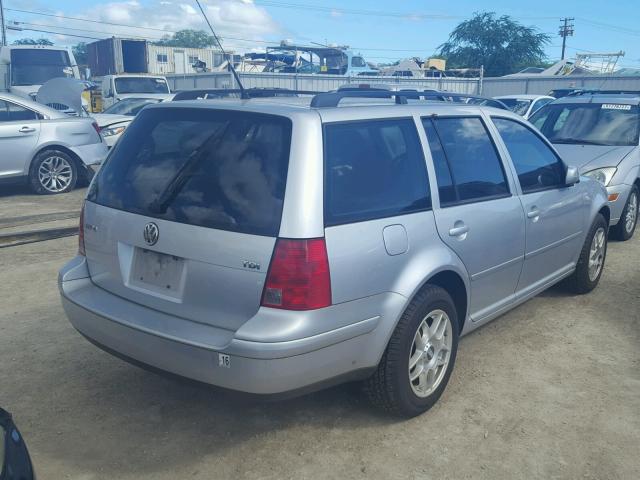 WVWRP61J63W567344 - 2003 VOLKSWAGEN JETTA GL T SILVER photo 4