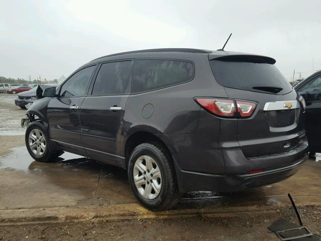 1GNKRFKD6EJ250742 - 2014 CHEVROLET TRAVERSE L GRAY photo 3