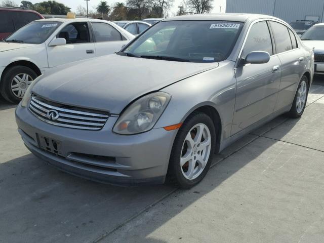 JNKCV51E04M104104 - 2004 INFINITI G35 GRAY photo 2