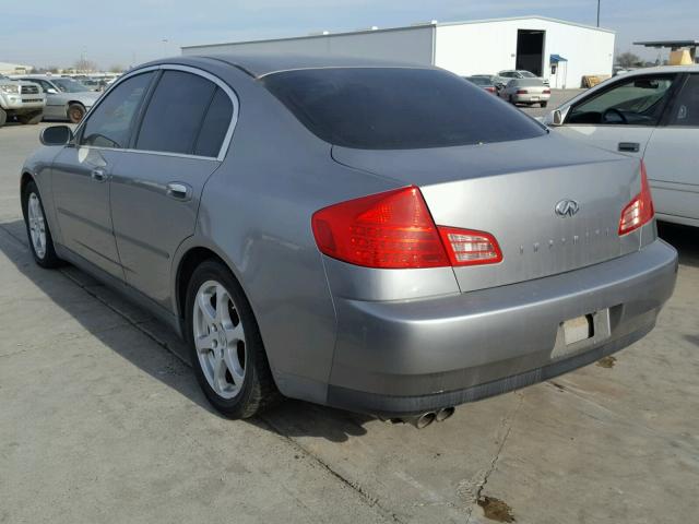 JNKCV51E04M104104 - 2004 INFINITI G35 GRAY photo 3