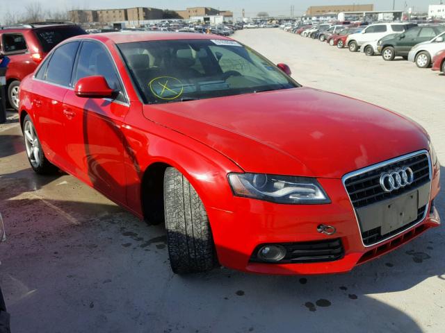 WAUMF78K09N011592 - 2009 AUDI A4 PRESTIG RED photo 1