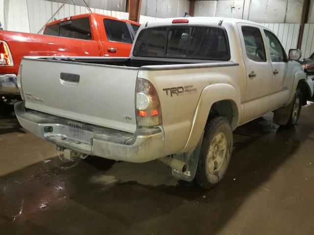 3TMLU4EN9CM090280 - 2012 TOYOTA TACOMA DOU SILVER photo 4