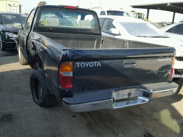 4TANL42N9WZ121624 - 1998 TOYOTA TACOMA BLACK photo 3