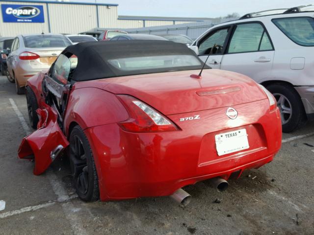 JN1AZ4FH0AM304103 - 2010 NISSAN 370Z RED photo 3