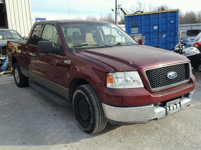 1FTRX12W34NA00724 - 2004 FORD F150 BURGUNDY photo 1