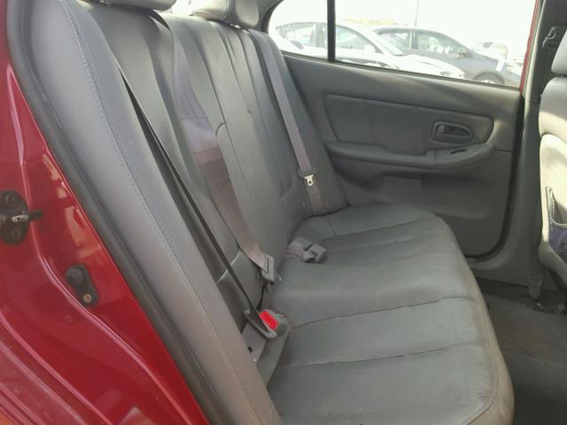 KMHDN46D35U961689 - 2005 HYUNDAI ELANTRA GL RED photo 6