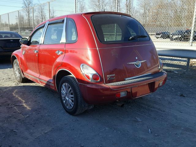 3A4FY48B76T363062 - 2006 CHRYSLER PT CRUISER RED photo 3