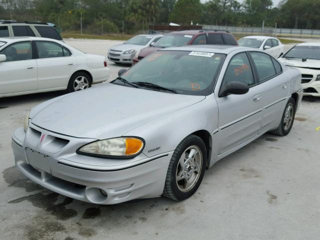 1G2NW52E63C227212 - 2003 PONTIAC GRAND AM G SILVER photo 2