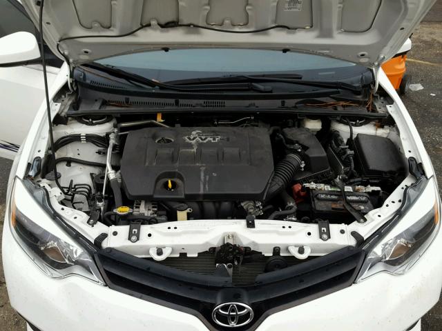 5YFBURHE3FP251840 - 2015 TOYOTA COROLLA L WHITE photo 7