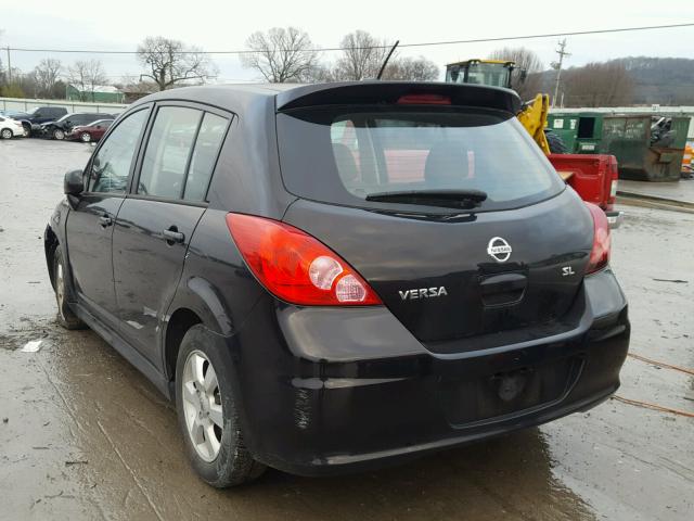 3N1BC1CP3BL435778 - 2011 NISSAN VERSA S BLACK photo 3