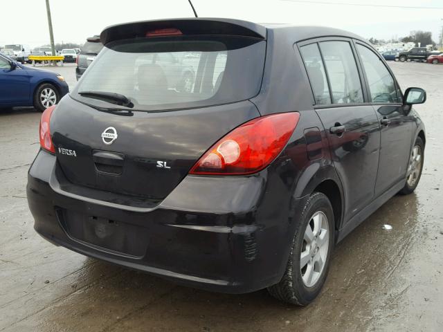 3N1BC1CP3BL435778 - 2011 NISSAN VERSA S BLACK photo 4