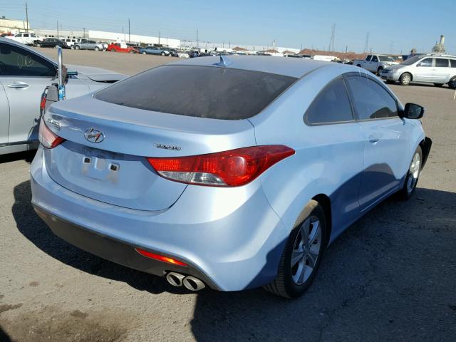 KMHDH6AE8DU007473 - 2013 HYUNDAI ELANTRA CO BLUE photo 4