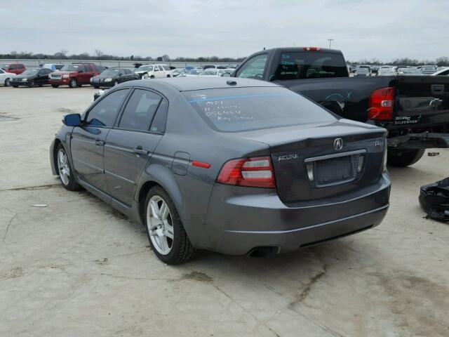 19UUA66278A056454 - 2008 ACURA TL GRAY photo 3