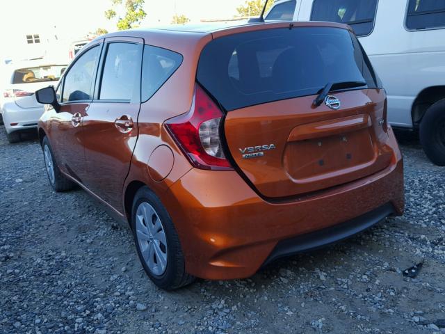 3N1CE2CP2HL353411 - 2017 NISSAN VERSA NOTE ORANGE photo 3