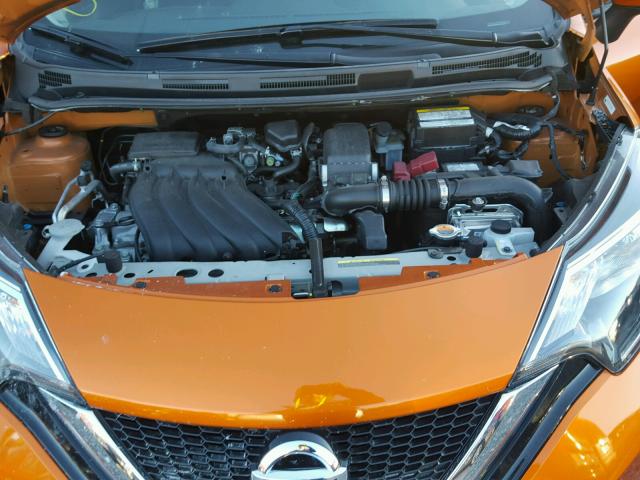 3N1CE2CP2HL353411 - 2017 NISSAN VERSA NOTE ORANGE photo 7