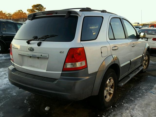 KNDJC733565553135 - 2006 KIA SORENTO EX Gümüş foto 4