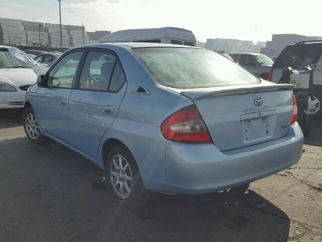 JT2BK12U310018690 - 2001 TOYOTA PRIUS BLUE photo 3