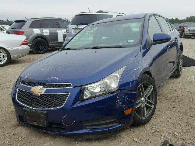 1G1PG5SC9C7371077 - 2012 CHEVROLET CRUZE LT BLUE photo 2