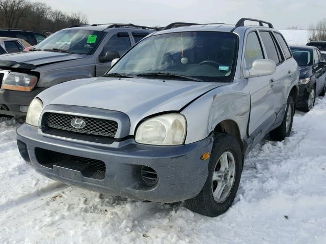 KM8SB12B84U614943 - 2004 HYUNDAI SANTA FE G SILVER photo 2