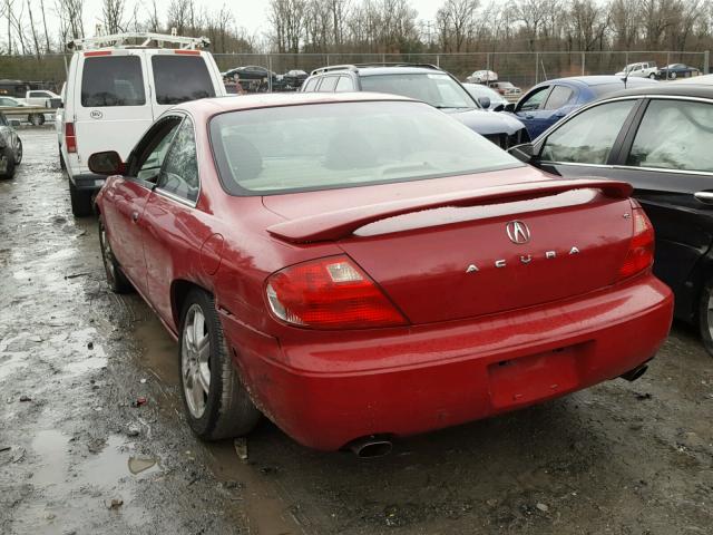 19UYA42721A037176 - 2001 ACURA 3.2CL TYPE RED photo 3