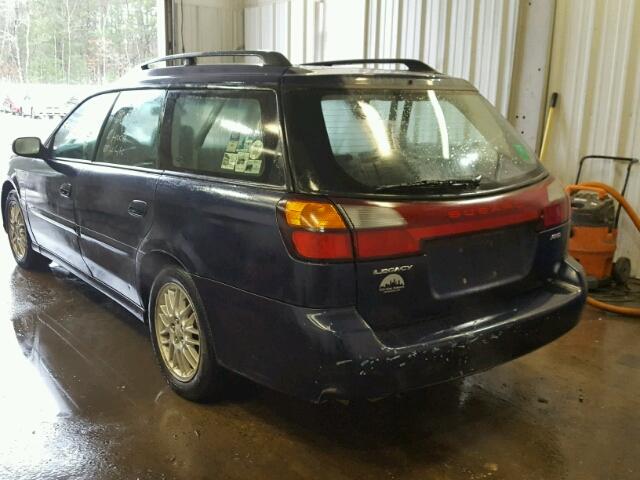 4S3BH625647302239 - 2004 SUBARU LEGACY L S BLUE photo 3