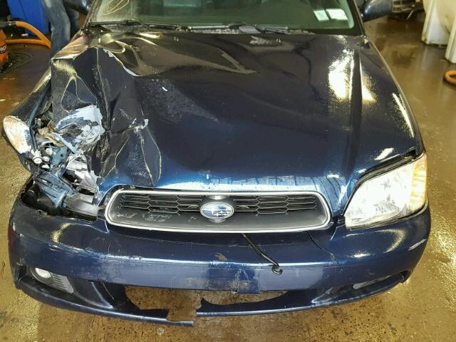 4S3BH625647302239 - 2004 SUBARU LEGACY L S BLUE photo 7