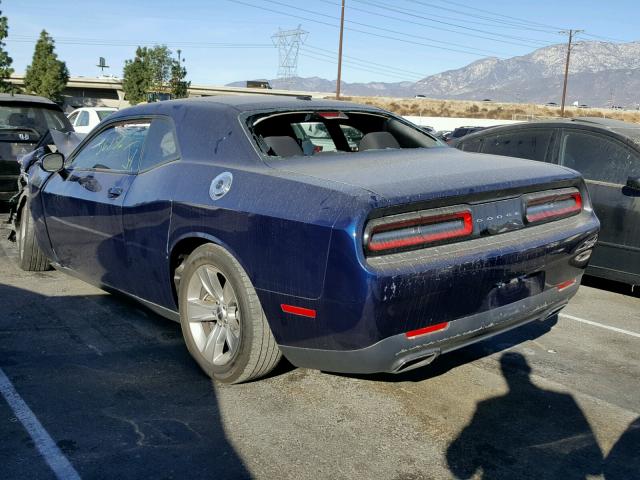 2C3CDZAG0FH888811 - 2015 DODGE CHALLENGER BLUE photo 3