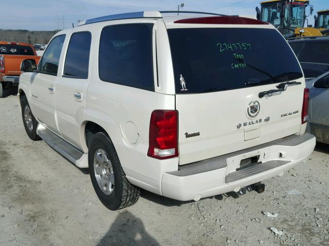 1GYEC63T15R201716 - 2005 CADILLAC ESCALADE L WHITE photo 3
