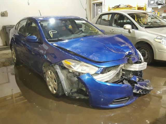 1C3CDFAA4ED767236 - 2014 DODGE DART SE BLUE photo 1