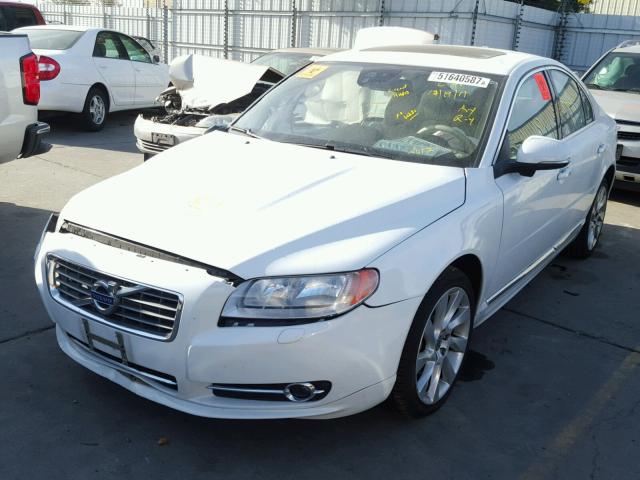 YV1902AH8C1161230 - 2012 VOLVO S80 T6 WHITE photo 2