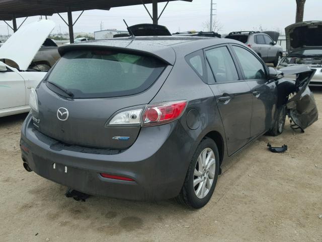 JM1BL1LP4D1789476 - 2013 MAZDA 3 I GRAY photo 4