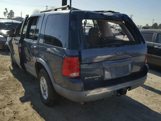 1FMZU63E82UB33425 - 2002 FORD EXPLORER X BLUE photo 3