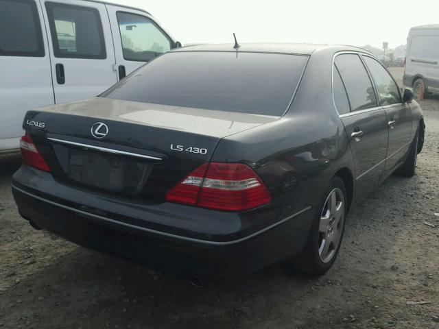 JTHBN36F355008996 - 2005 LEXUS LS 430 BLACK photo 4